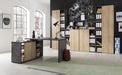 Formia Large L-Shaped Grey and Oak Corner Office Desk | Large Desks — FurniComp