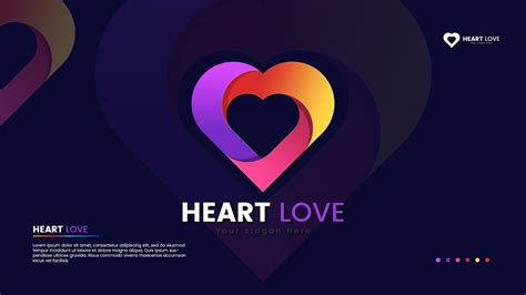 Colorful Heart Love Logo Design Tutorial in Adobe Photoshop - YouTube