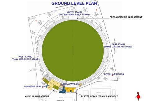 Wankhede Stadium Seating Map