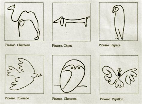 Animals by Picasso | Picasso drawing, Picasso art, Animal line drawings