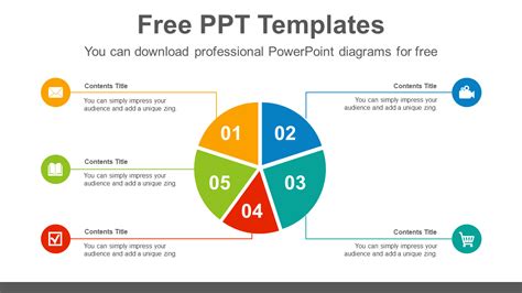 5-split-pie-chart-PowerPoint-Diagram-Template - PPTX Templates