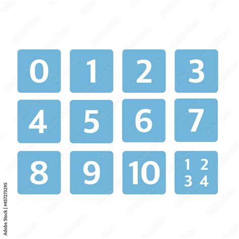 Numbers emoji vector set Stock Vector | Adobe Stock