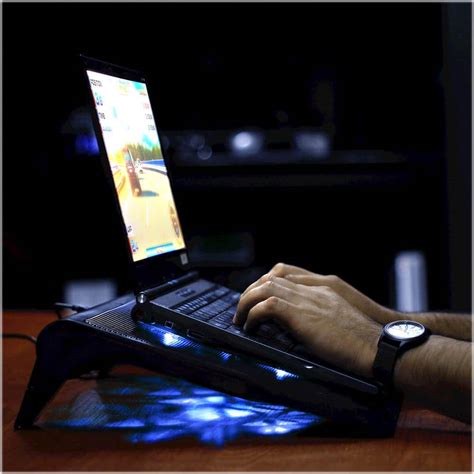 Best Buy: ENHANCE Gaming Laptop Cooling Pad Stand with LED Cooler Fans ...