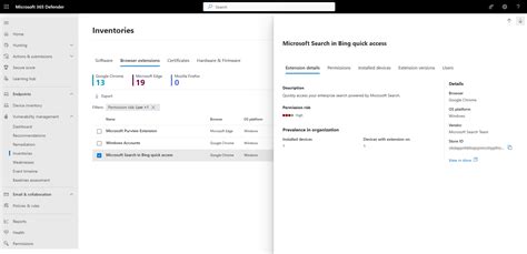 Browser extensions assessment | Microsoft Docs