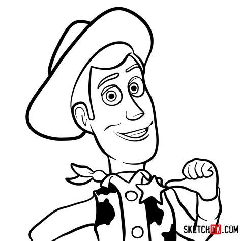 How to draw Woody's face in 2020 | Cute disney drawings, Drawings ...