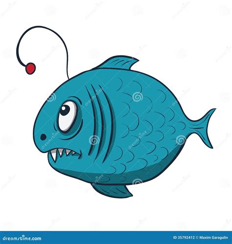 Funny Cartoon Fish. Vector Illustration Stock Vector - Illustration of design, color: 35792412