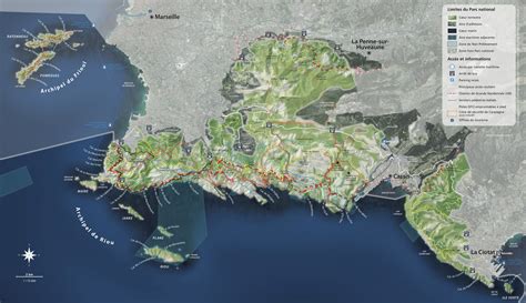 Calanques National Park Map