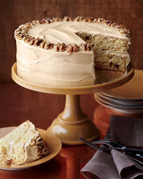 Maple-Walnut Cake with Brown-Sugar Frosting