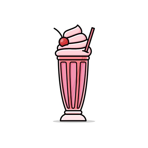 Strawberry Milkshake Royalty-free Stock Vector Images and Clip Art