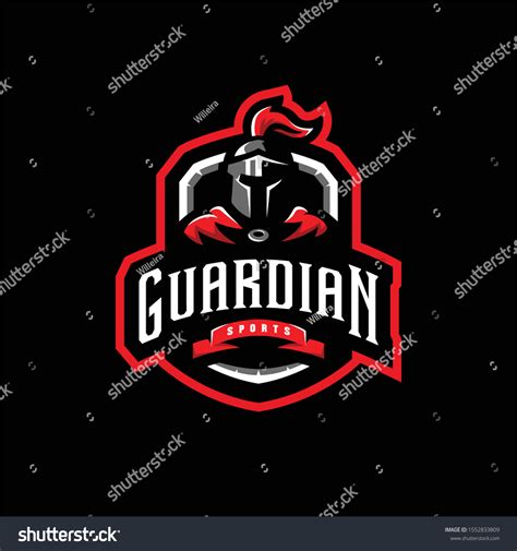 Guardian Mascot Logo Illustration Guardian Esport Stock Vector (Royalty Free) 1552833809 ...