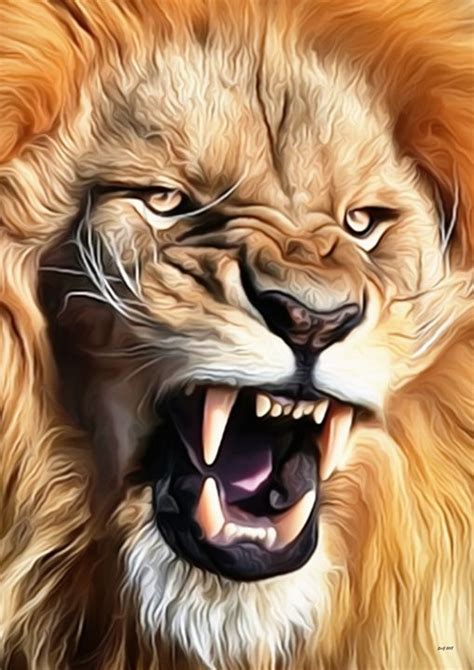 Fierce Lion Wallpaper