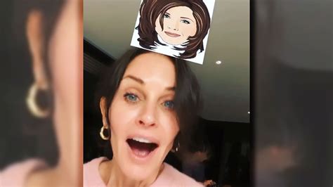 Courteney Cox Tries The 'Friends' Instagram Filter…See What She Gets ...