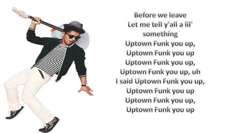 Mark Ronson ft. Bruno Mars - Uptown Funk (Lyrics Video) - YouTube