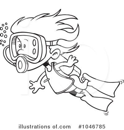 Scuba Diver Clipart Image