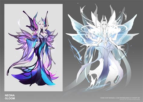 Faerie court Morgana and ult - Winterblessed [Fan concept by @NeoNa_Gloom] : r/MorganaMains