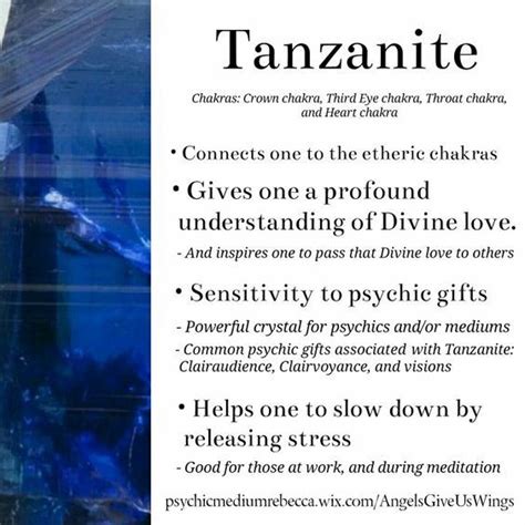 Tanzanite (My Personal Story) | Crystals healing properties, Crystals, Crystal healing stones