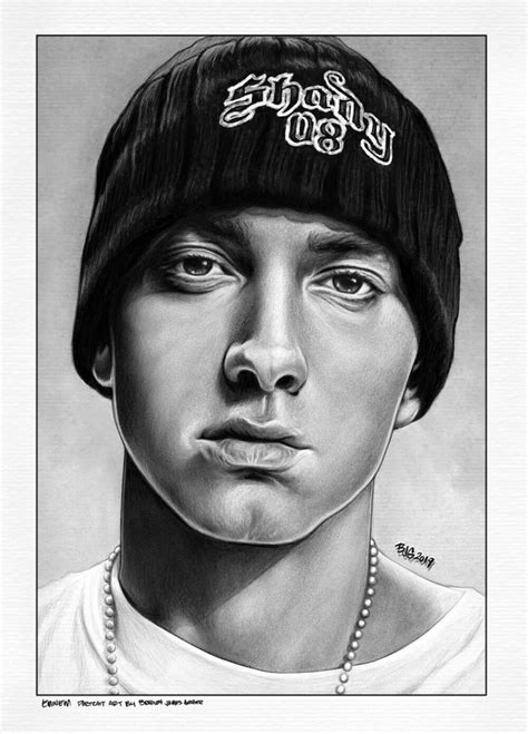 Slim Shady Art Print by Bradley James Geiger - X-Small | Eminem drawing ...