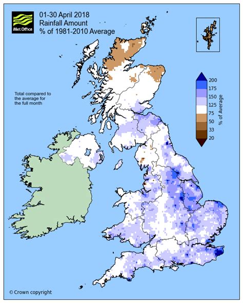 Highs and lows for April - Met Office