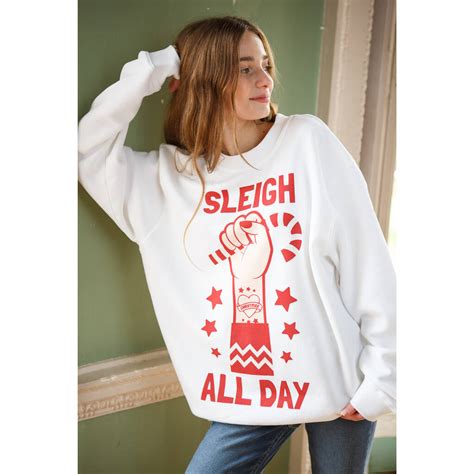 Sleigh All Day Women's Christmas Jumper By Batch1