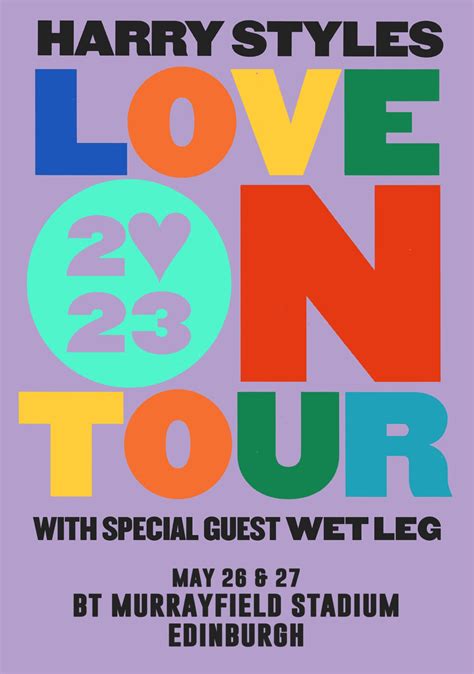 HARRY STYLES Love On Tour 2023: Edinburgh Poster Print