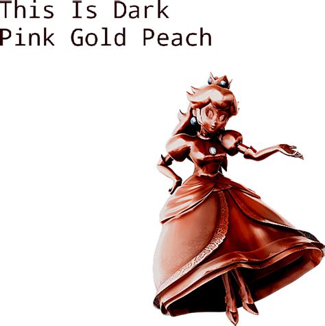 It's A Dark Pink Gold Peach by Wariofan87 on DeviantArt