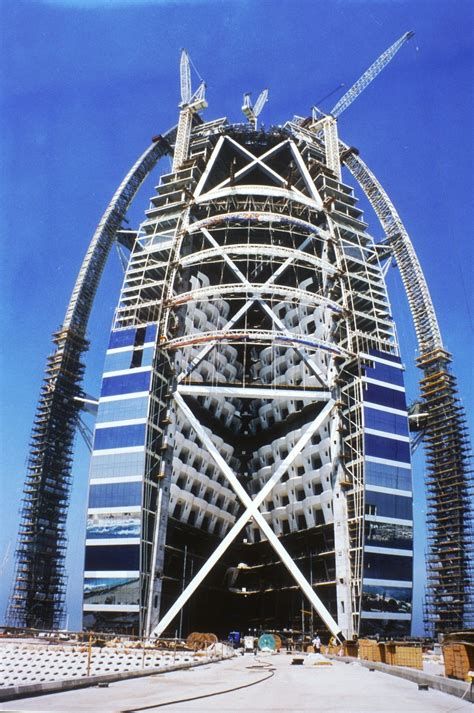 How the Burj Al Arab Jumeirah was built. #HiddenTreasures | Dubai city, Burj al arab, Building