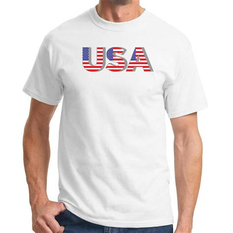 Buy Cool Shirts - Men's Patriotic 3D USA Tee Shirt - White, 4XL ...