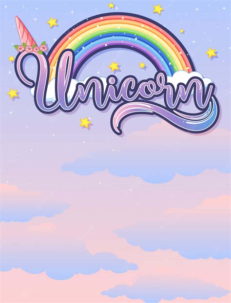 Download “A mystical pastel unicorn with its beautiful horns, flowing ...