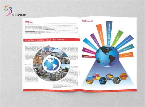 9Dzine - Portfolio - Graphics Design - Brochures - 20 Microns Global