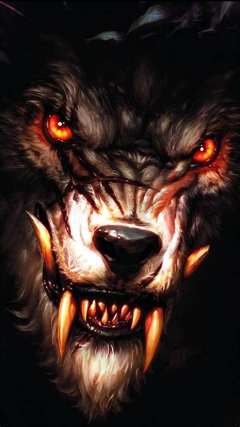 Snarling Wolf Wallpaper