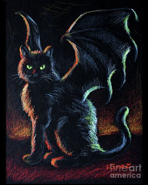 Batcat 2 - Crooked Eye Drawing by Larry Gomez - Fine Art America