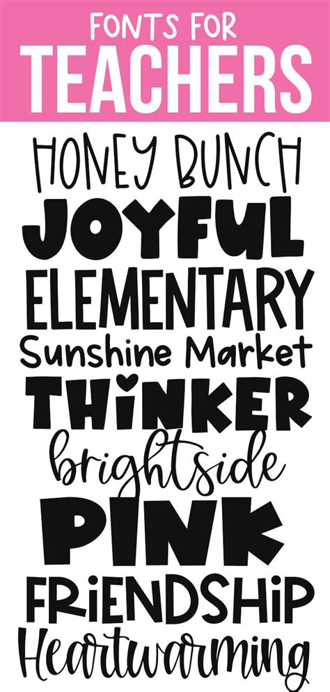 Free Fonts For Teachers Click To Find The Best 140 Free Fonts In The Teacher Style. - Printable ...