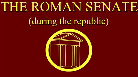 The Roman Senate during the Republic - YouTube