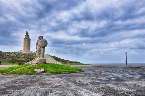 La Coruna, Spain, the Lighthouse Editorial Photography - Image of tourism, architecture: 54409297