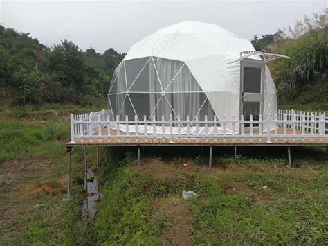 4 Spherical Dome Shaped Tents, Wilderness Mountains Glamping Domes Lodges