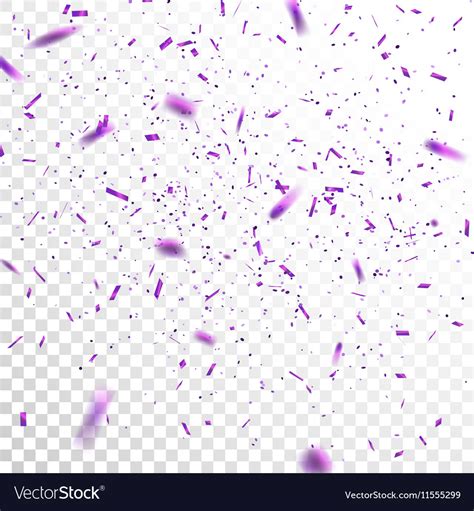 Purple confetti Royalty Free Vector Image - VectorStock