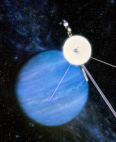 Artwork Of Voyager 2 Approaching Neptune Photograph by Julian Baum ...