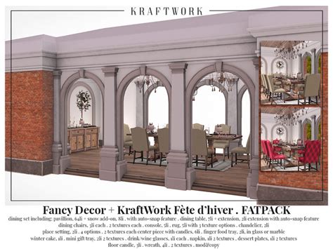 Second Life Marketplace - Fancy Decor + KraftWork Fete d'hiver Full Set Copy