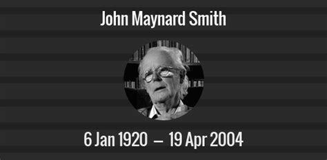 John Maynard Smith death anniversary