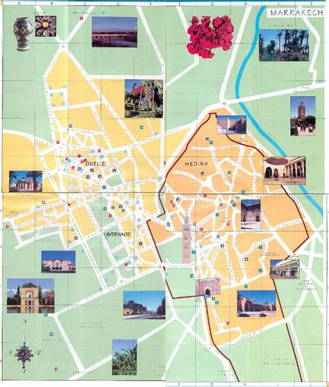 Mapas de Marrakech - Marrocos | MapasBlog