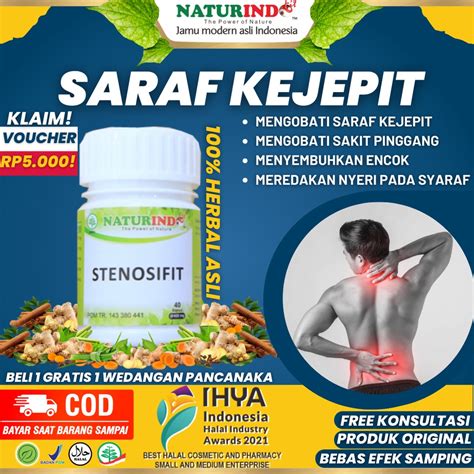 Jual Obat Saraf Kejepit Pinggang Encok dan Kaki Sakit Pinggang Herbal Syaraf Terjepit Sakit ...