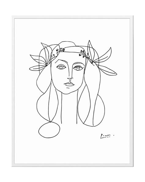 One Line Print Picasso Poster Picasso Wall Art One Line Drawing Picasso Line Art One Line Art ...