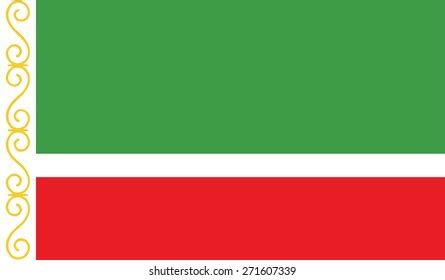 Flag Chechen Republic Official Colors Stock Vector (Royalty Free) 271607339 | Shutterstock