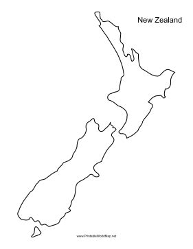 New Zealand Map | Outline Map of New Zealand