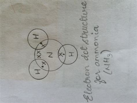 [Best Answer] draw the electron dot structure of ammonia molecule and show the formation of ...