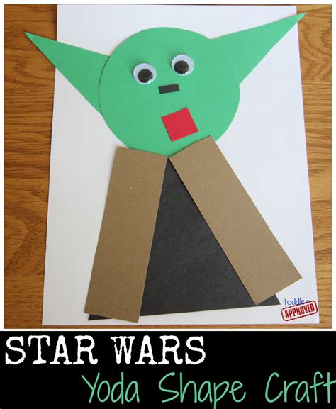 Toddler Approved!: Star Wars Yoda Shape Craft