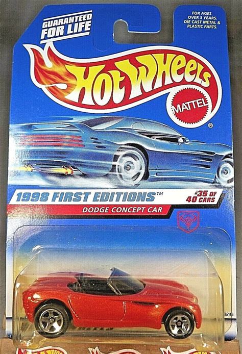 Hot Wheels Dodge Concept Car Orange First Editions 1998 Rare Miniature ...