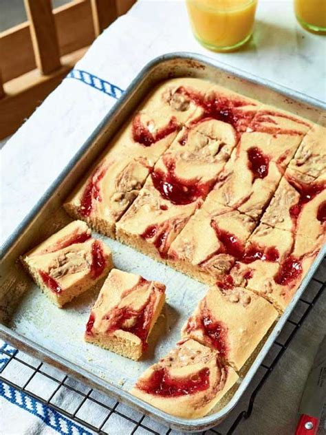 Nadiya Hussain's Peanut Butter Jelly Traybake | Time to Eat BBC Weekend ...