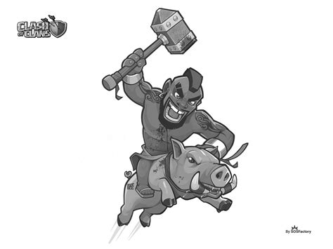 [ART] Hog Rider fan art created by myself (SOSFactory) : r/ClashOfClans