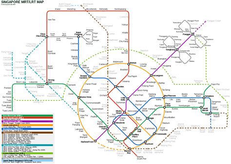 Singapore Mass Rapid Transit – Metro maps + Lines, Routes, Schedules